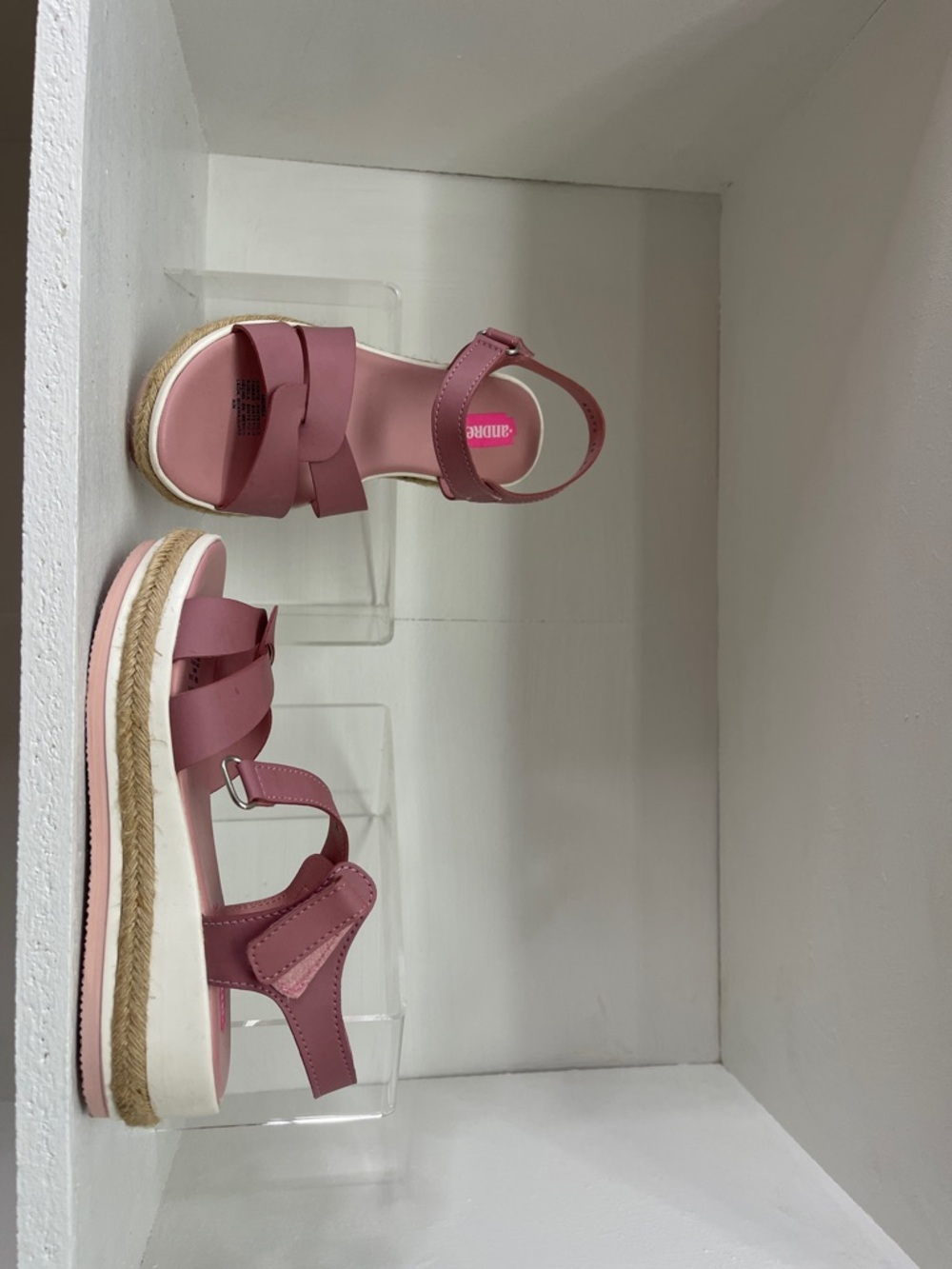 Pink Platform Espadrille Sandals - Brand: